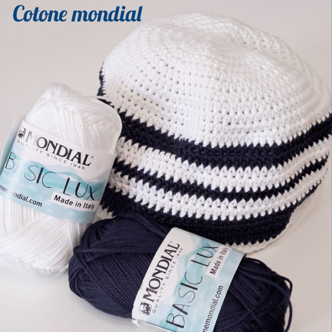 Cappellino in cotone "ghiaccio"